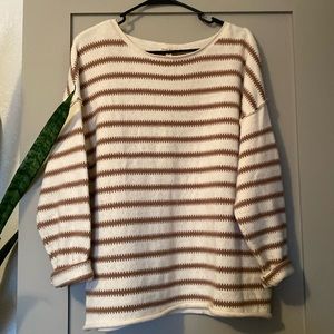 Shop Stevie’s Striped Sweater Oversized Small
